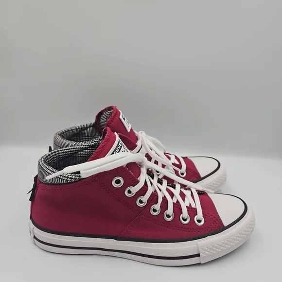 Converse Women's High-Top Sneakers - Burgundy and Black - Picture 4 of 9